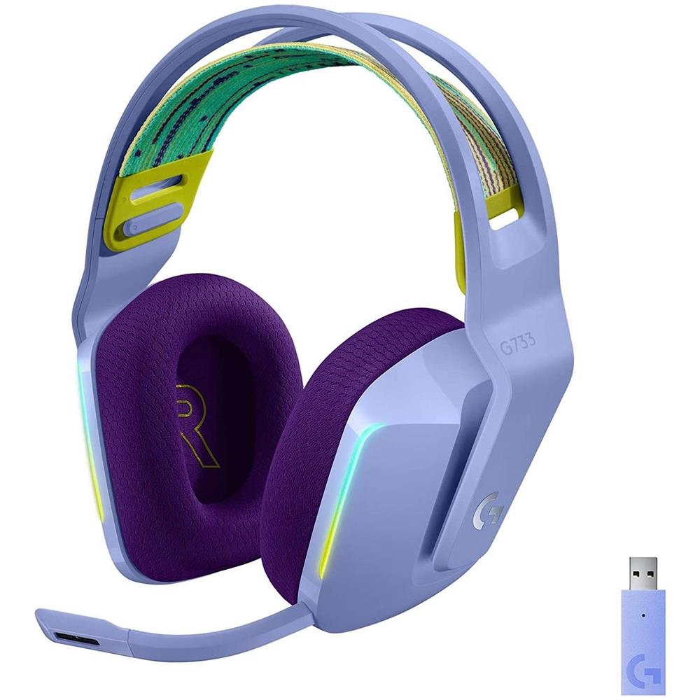 Cuffie da Gioco Wireless GG733 Colore Lillà - Foto 1