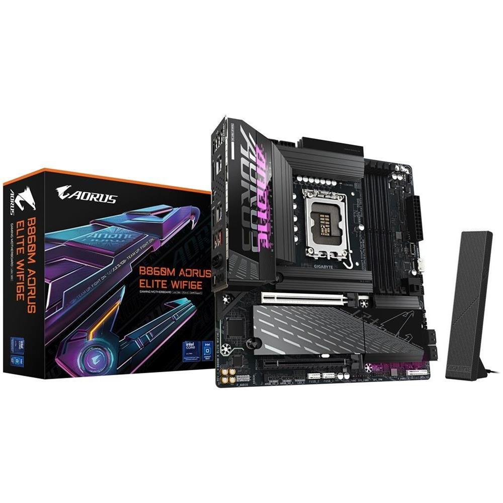 Scheda Madre B860M Aorus Elite WiFi6E Socket LGA 1851 Chipset B860 Micro ATX - Foto 1