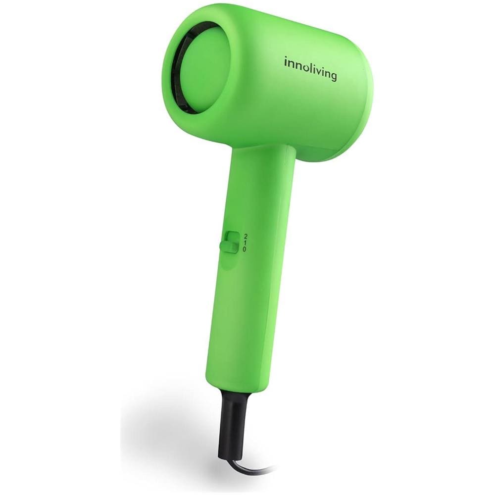 Asciugacapelli Mini INN-612, Compatto e Pieghevole, 1200W, Doppia Velocità, Design Portatile per Viaggi e Palestra, Disponibile in Vari Colori, Facile da Usare e Trasportare (Verde) - Foto 1