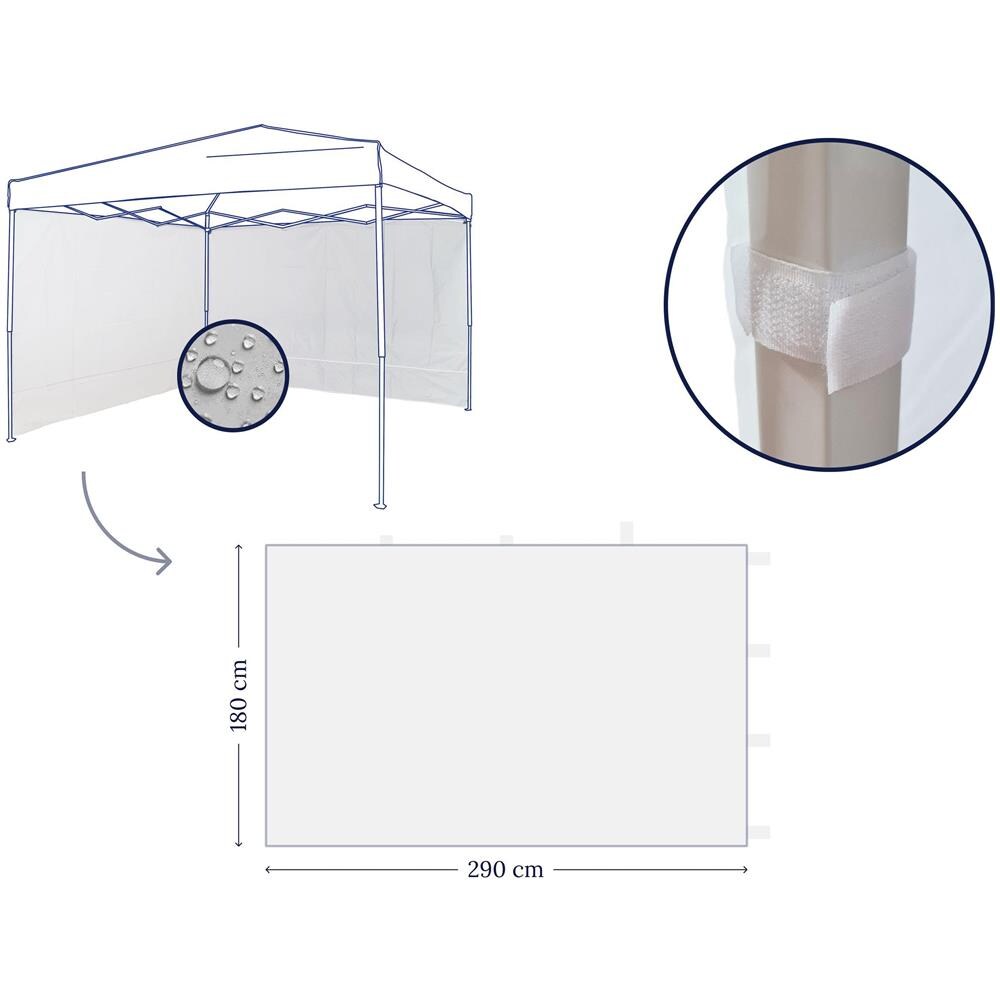 2 Pareti Laterali Per Gazebo 3X3 - Foto 2