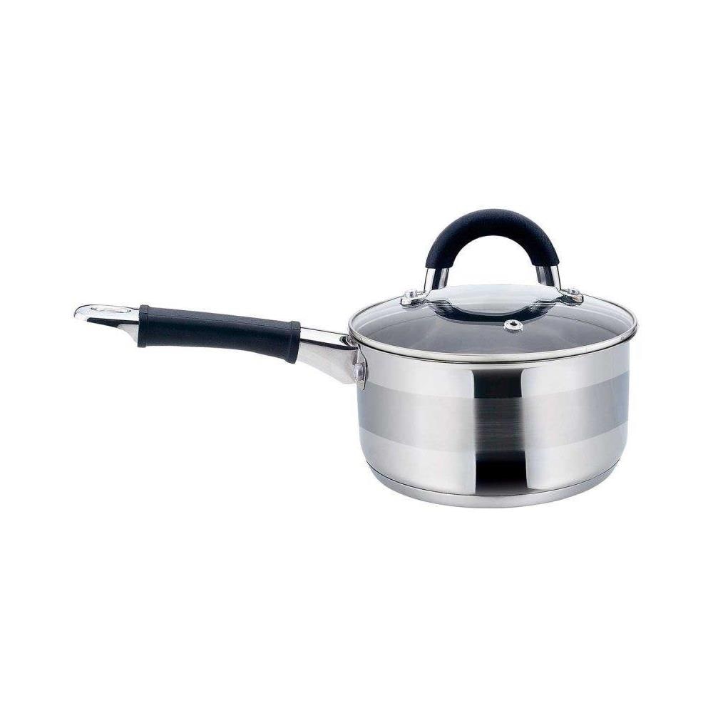 KH-1254 Pentola moderna in acciaio inox con coperchio 14 cm 1 L - Foto 1