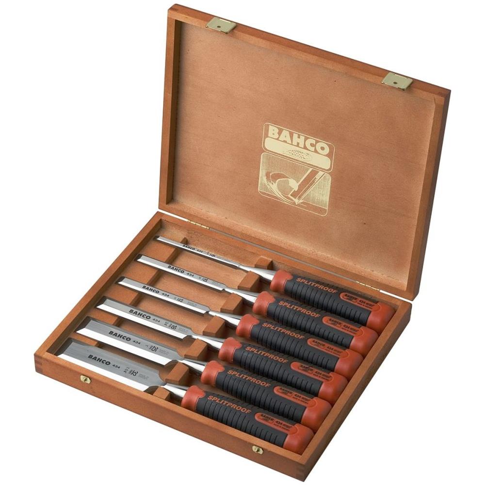 Set Scalpelli In Scatola Di Legno 6 Pz 434-s6-eur - Foto 2