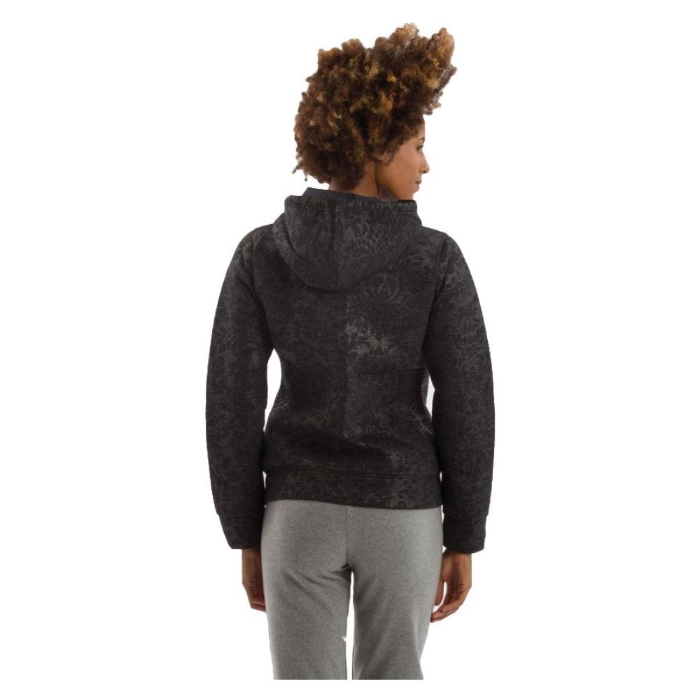 Felpa Donna Scuba Melange Full Zip S Nero Fantasia - Foto 2