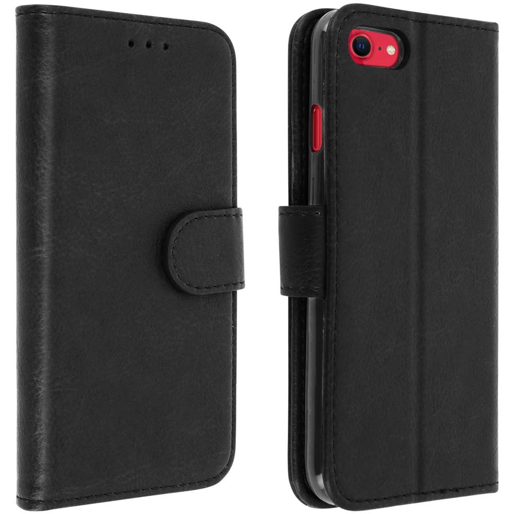 Custodia Iphone 7 / 8 Sportellino Portacarte Funzione Stand Nero - Foto 10