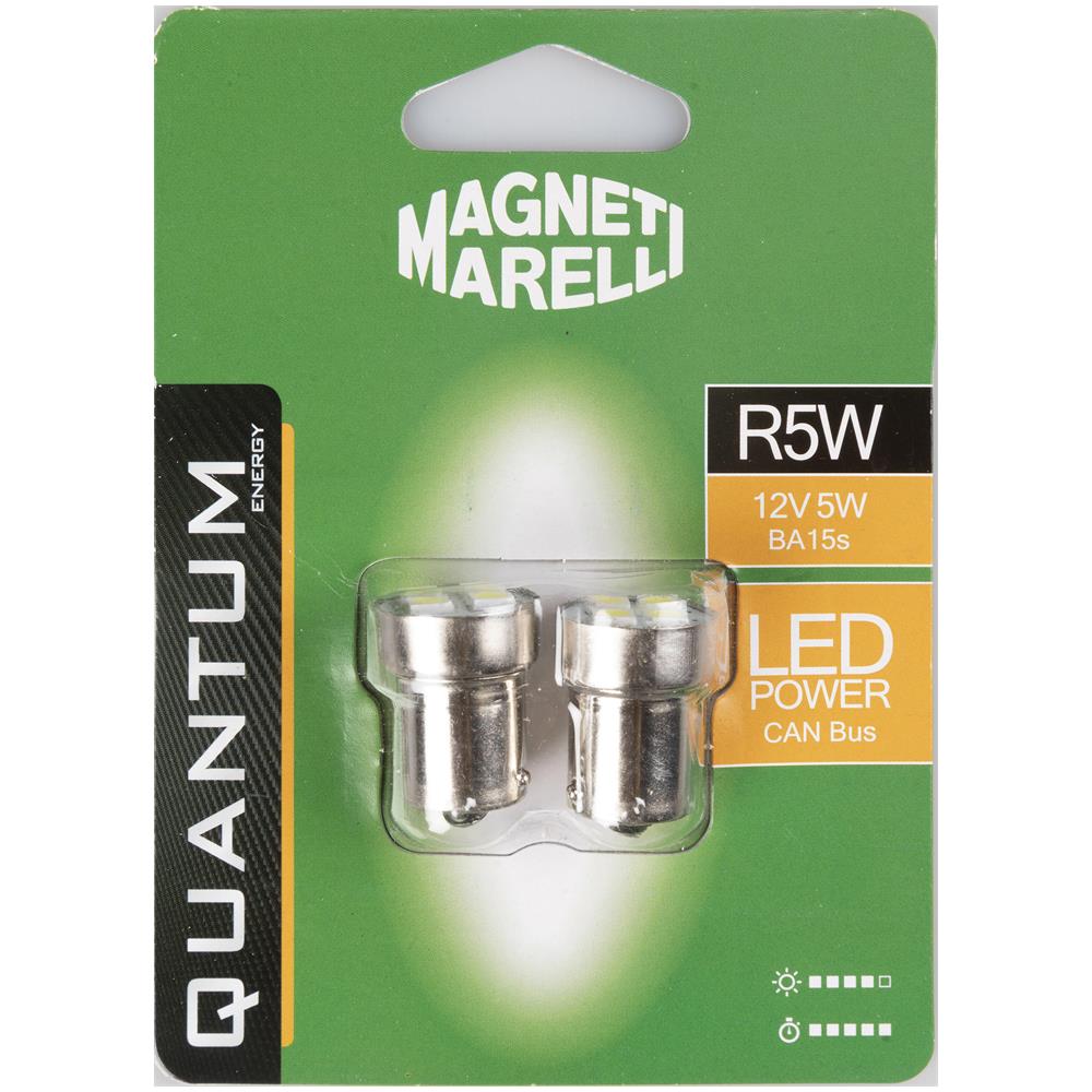 R5w Coppia Di Lampadine Auto Led 4smd 12v Attacco Ba9s - Foto 1