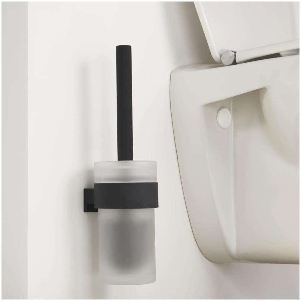 Spazzola Per Wc Con Supporto Bold Nero Opaco - Foto 2