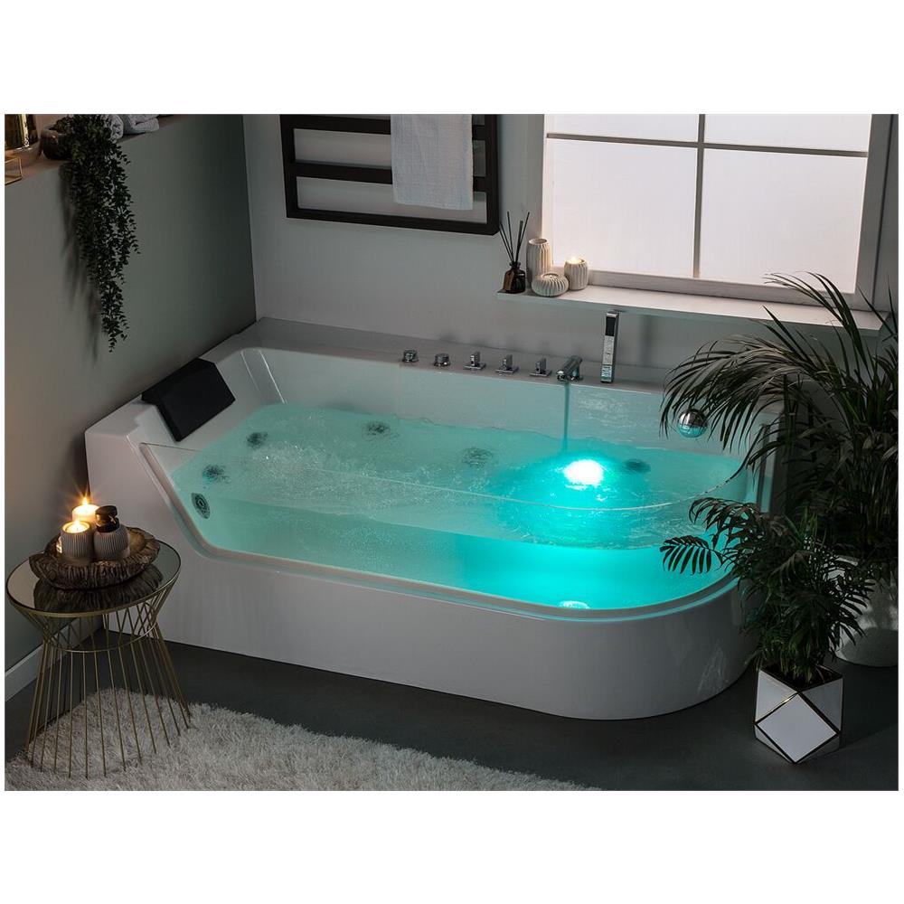 Vasca Da Bagno Bianca Con Idromassaggio Acuario - Foto 1