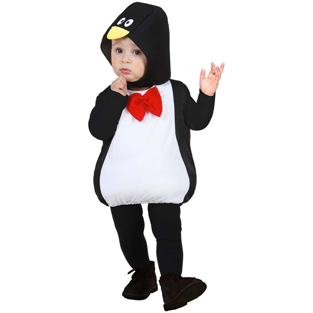 Travestimento A Sbuffo Da Pinguino Per Neonato - Taglia: 1 - 3 Anni (90/104 Cm) - Foto 2