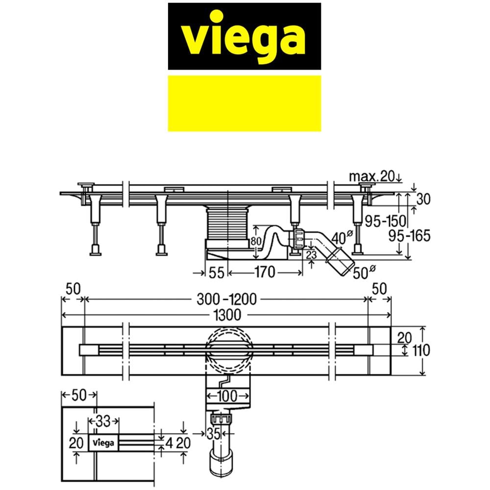 Advantix Vario Corpo Base Corriacqua Lunghezza Regolabile 30-120 Cm | 686 277 - Foto 5