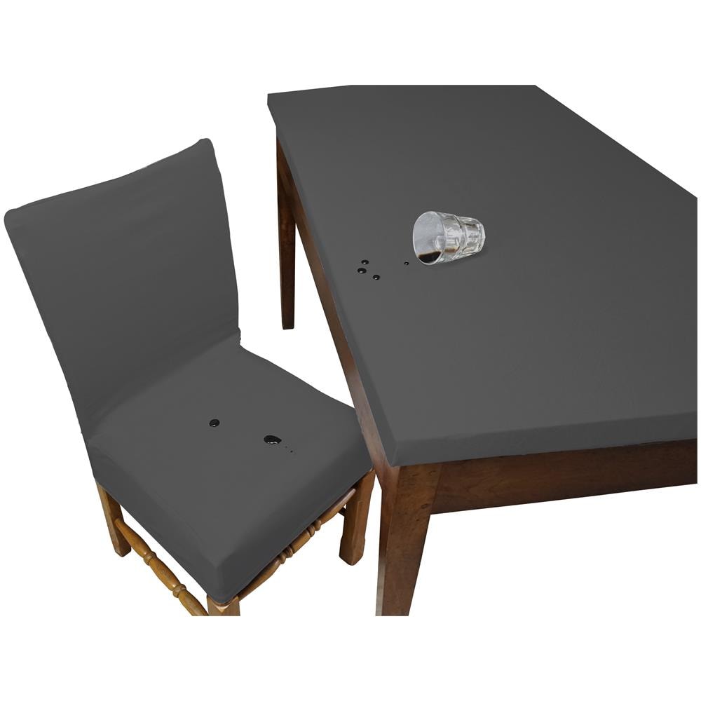 Set 4 Vestisedia Quadrato Antimacchia Made In Italy Grigio - Foto 1