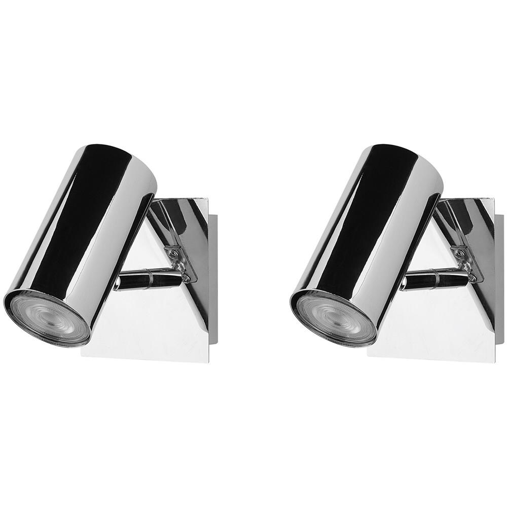 Set Di 2 Applique Da Parete In Metallo Argento Rosetta - Foto 1