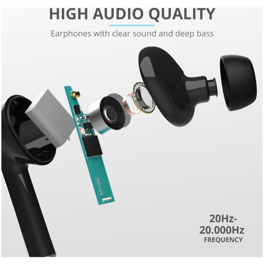 Nika Touch Cuffia Auricolare Bluetooth Nero - Foto 6