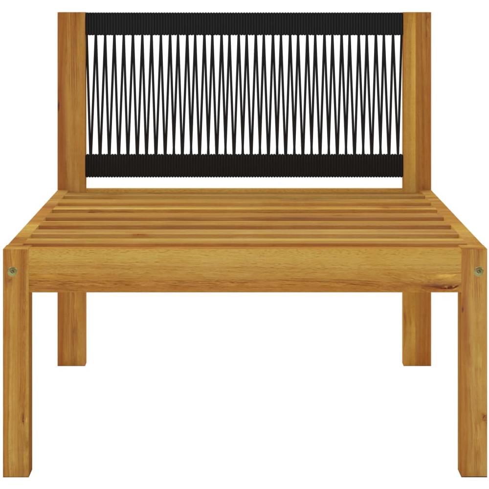 Divano Da Giardino A 4 Posti Con Cuscino Acacia Massello - Foto 8