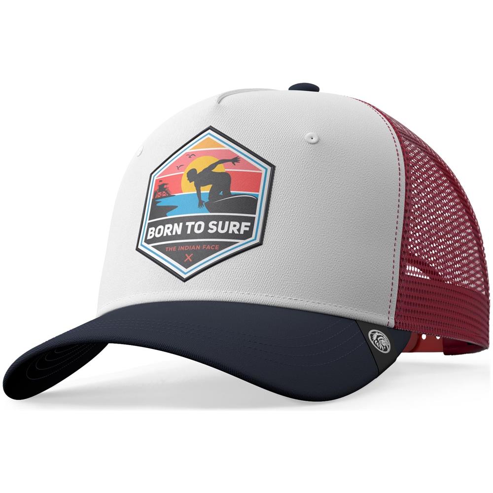 Cappellino Trucker Born To Surf Giallo Per Uomini E Donne - Foto 1