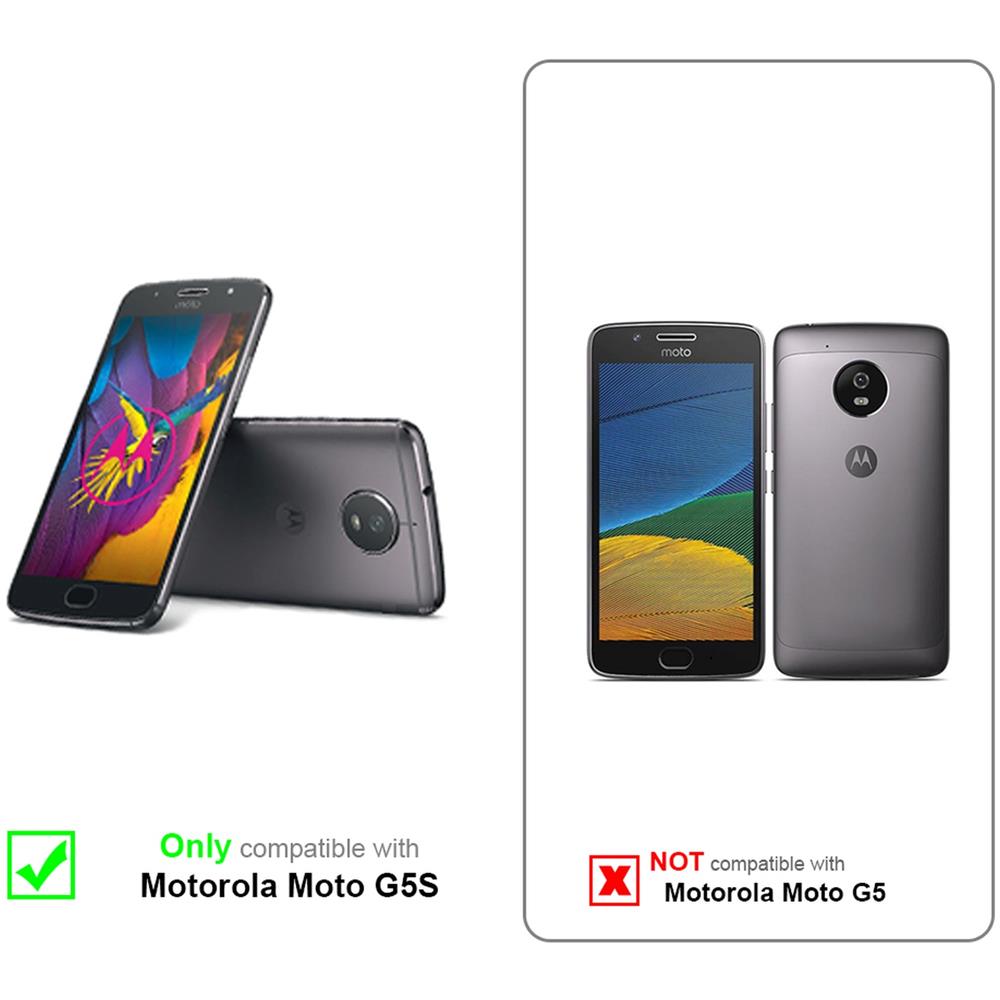 Custodia Compatibile Con Motorola Moto G5 S In Candy Nero - Coperchio Protettivo In Silicone Tpu Flessibile - Foto 2