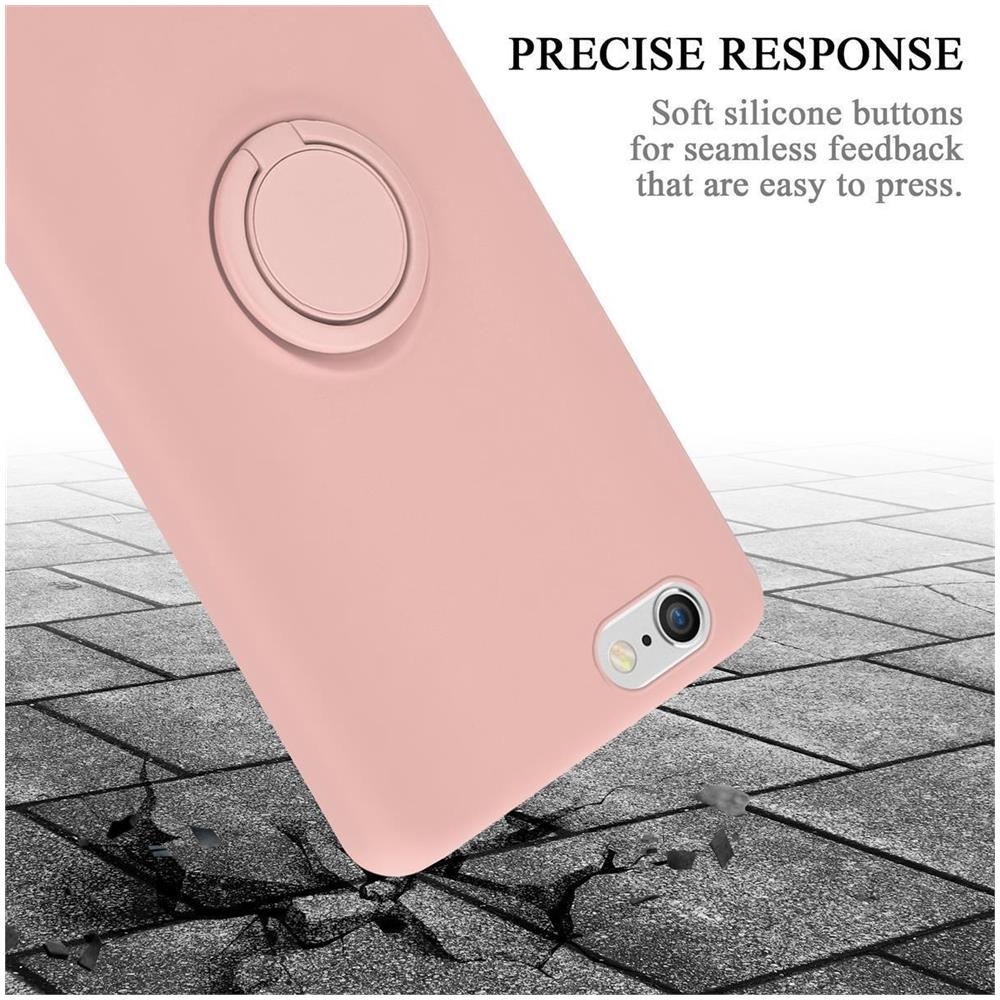 Custodia Compatibile Con Apple Iphone 6 Plus / 6s Plus In Liquid Rosa - Coperchio Protettivo In Silicone Tpu Flessibile Con Anello - Foto 8