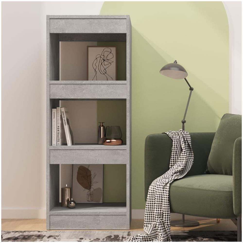 Libreria /Divisorio Grigio Cemento 40x30x103 cm in Truciolato - Foto 3