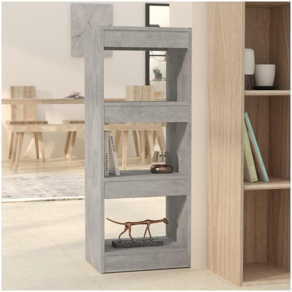 Libreria /Divisorio Grigio Cemento 40x30x103 cm in Truciolato - Foto 1