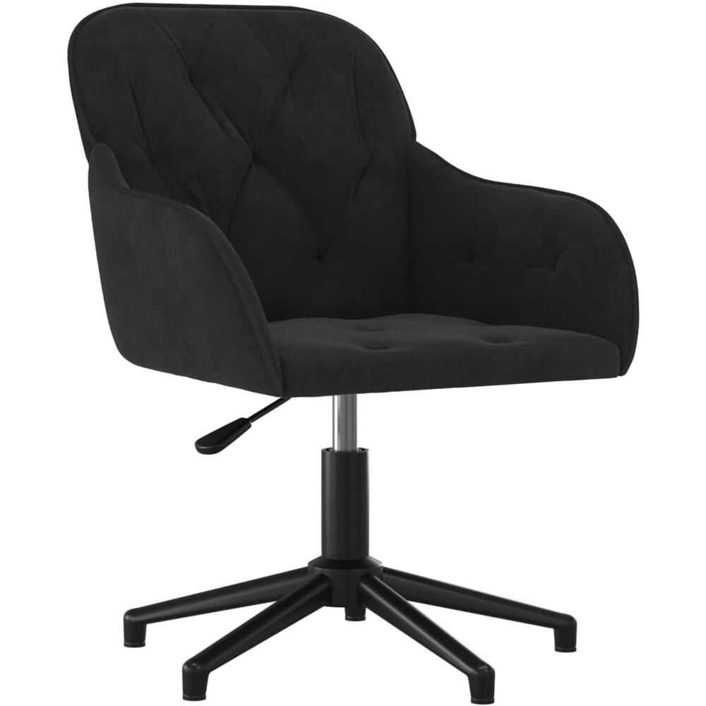 Sedie Da Pranzo Girevoli 2 Pz Nere In Velluto - Foto 3