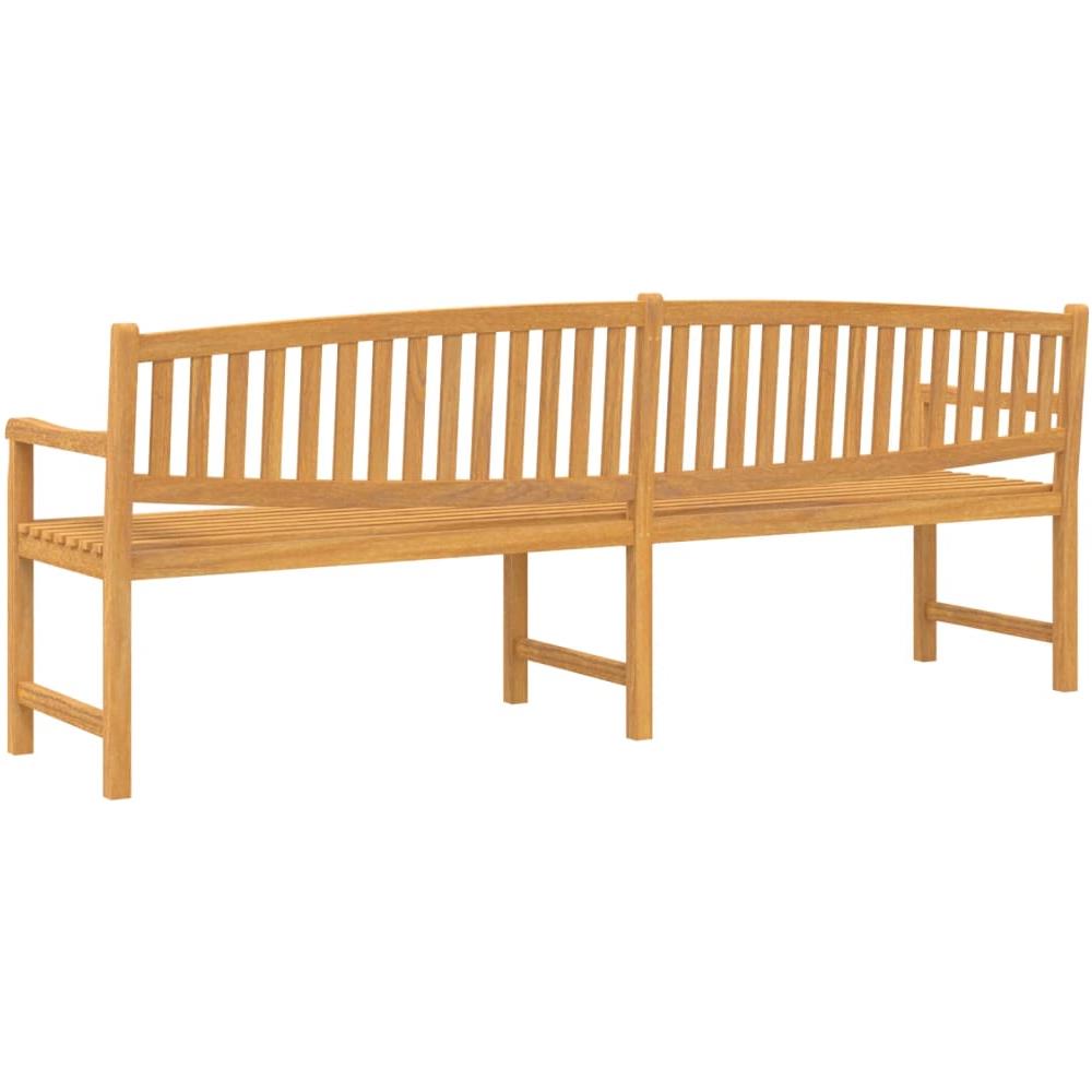 Panca da Giardino 228x59,5x90 cm in Legno Massello di Teak - Foto 2