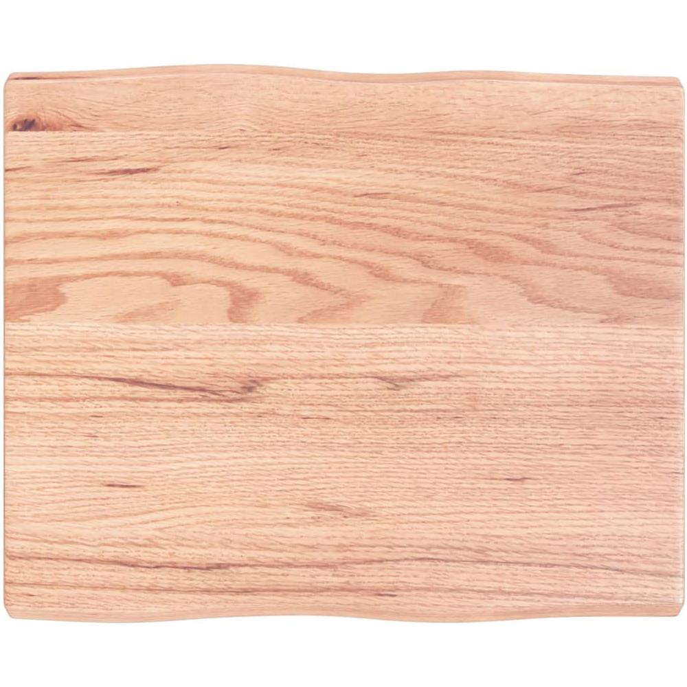 Piano Tavolo Marrone Chiaro 60x50x (2-4) cm Rovere Non Trattato - Foto 1