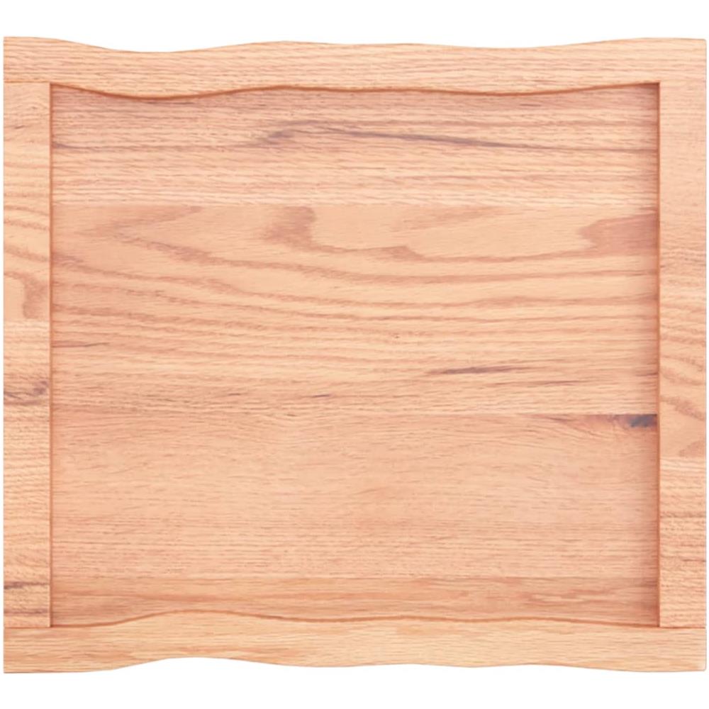 Piano Tavolo Marrone Chiaro 60x50x (2-4) cm Rovere Non Trattato - Foto 5