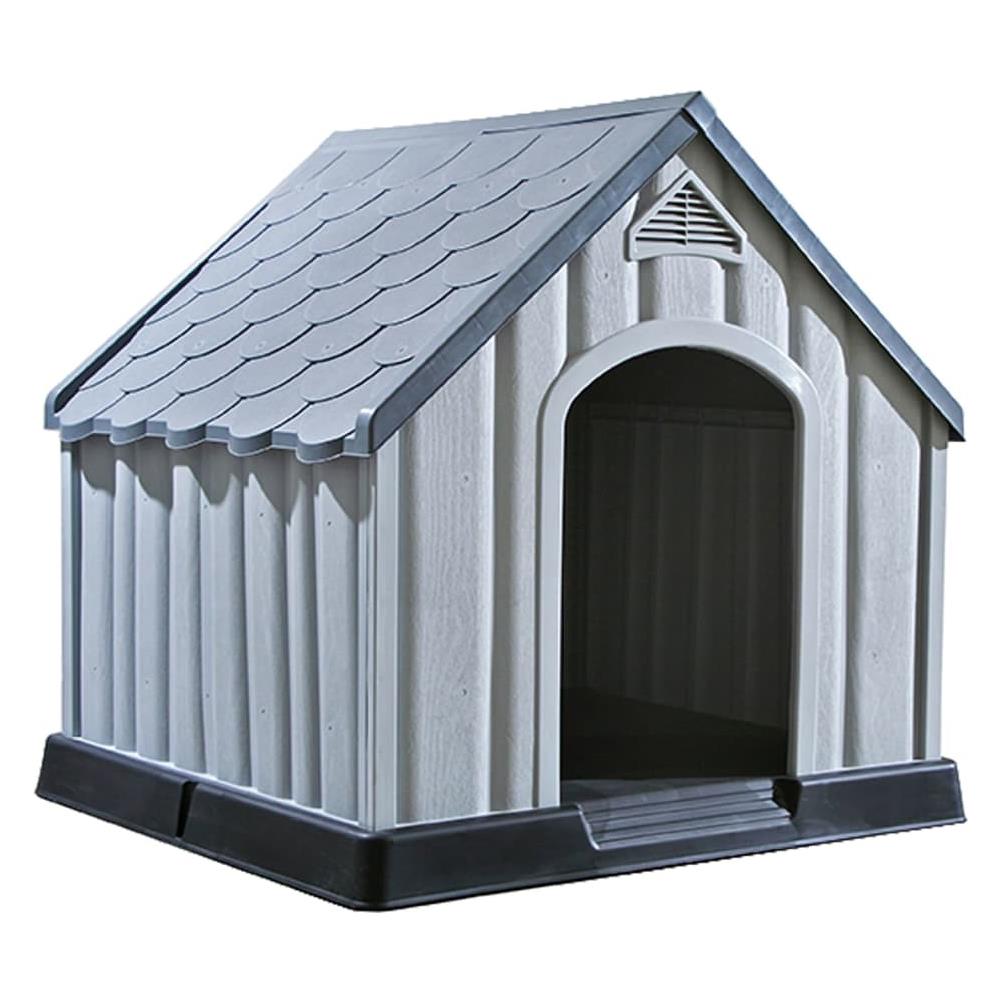 Cuccia per Cani Grigia 92x87x91 cm in Plastica - Foto 2