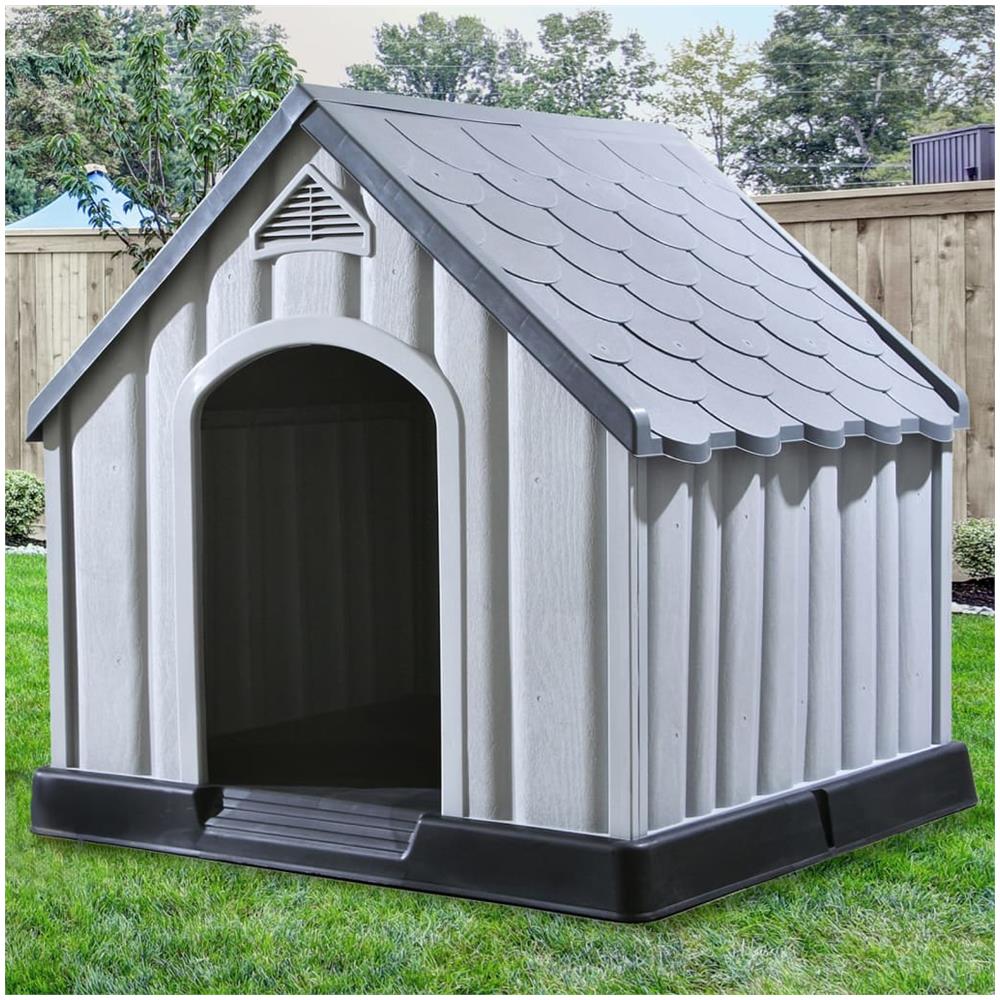 Cuccia per Cani Grigia 92x87x91 cm in Plastica - Foto 3