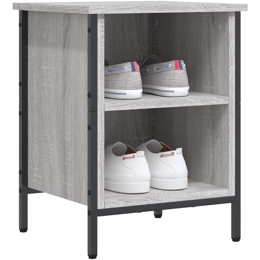 Scarpiera Grigio Sonoma 38x35x50 Cm In Legno Multistrato - Foto 3