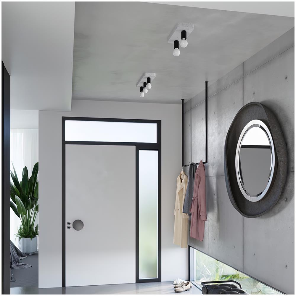 Lampada A Soffitto Tavo 3 Sl. 1158 - Industriale Lampade Da Soffitto Grigio 10x55x13.5 Cm - Foto 7