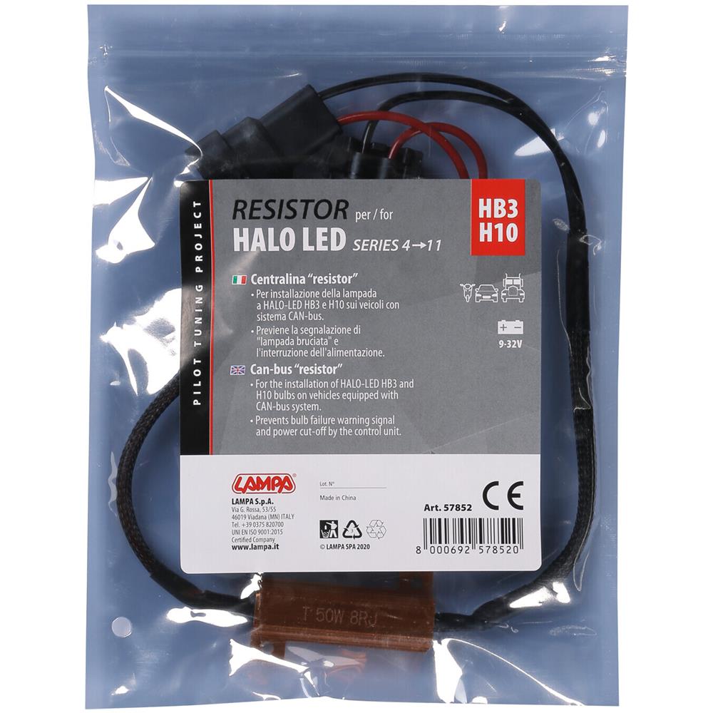 Halo Led Serie 4/11 - Centralina Resistor, 9/32v - H10-hb3 - Foto 2