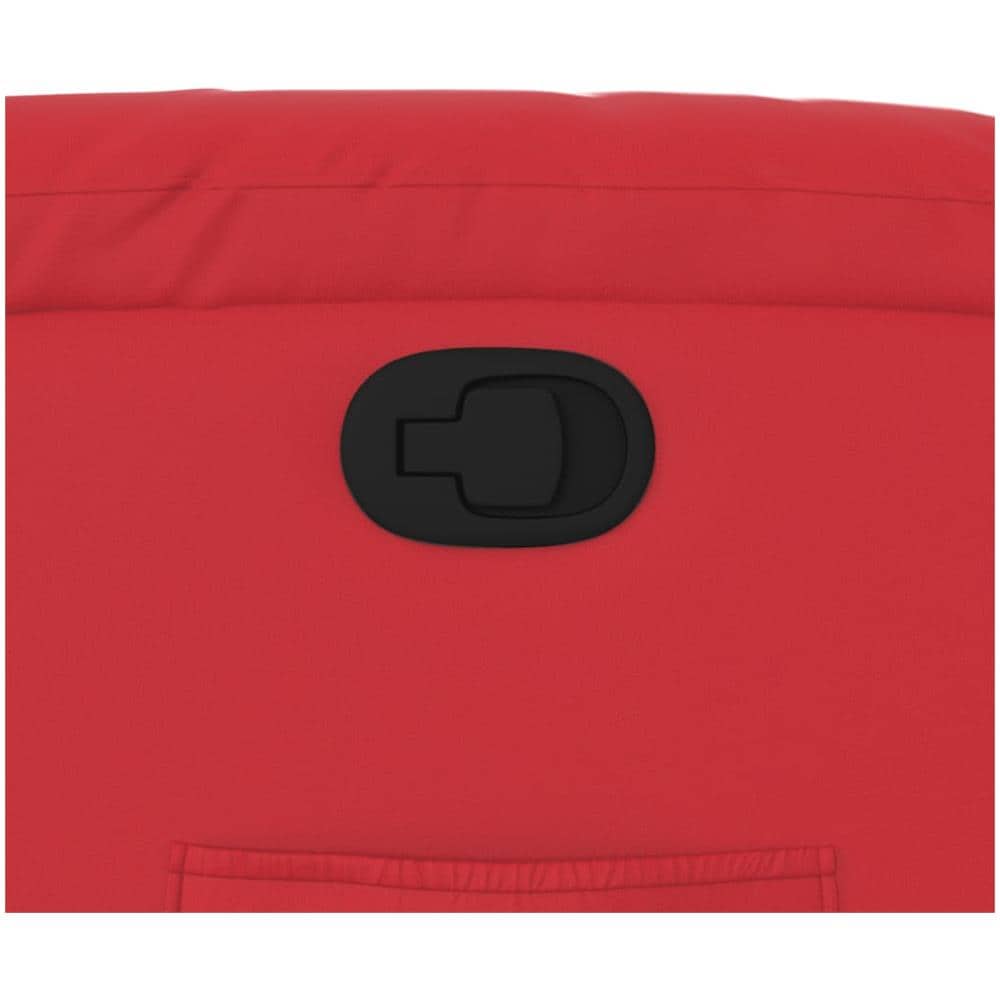 Poltrona Reclinabile Rossa In Similpelle - Foto 8