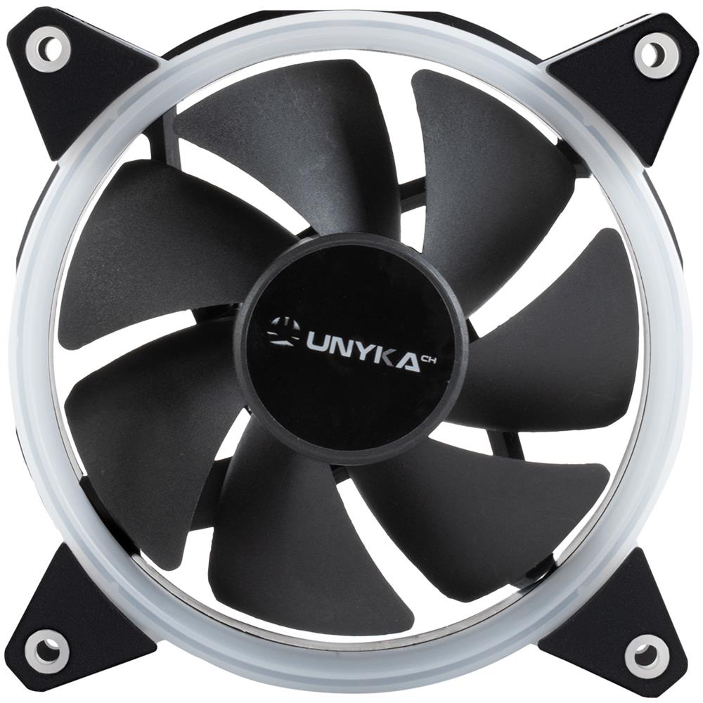 Fan CANDY 30 ARGB Ring Led 120 mm Case per computer Ventilatore 12 cm Nero 3 pz - Foto 8