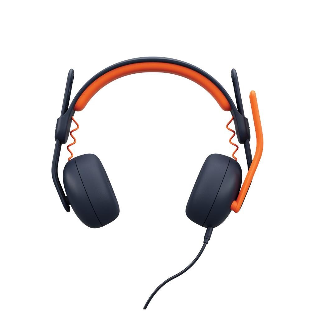 Zone Learn Auricolare Cablato A Padiglione Studio USB tipo-C Blu, Arancione - Foto 2