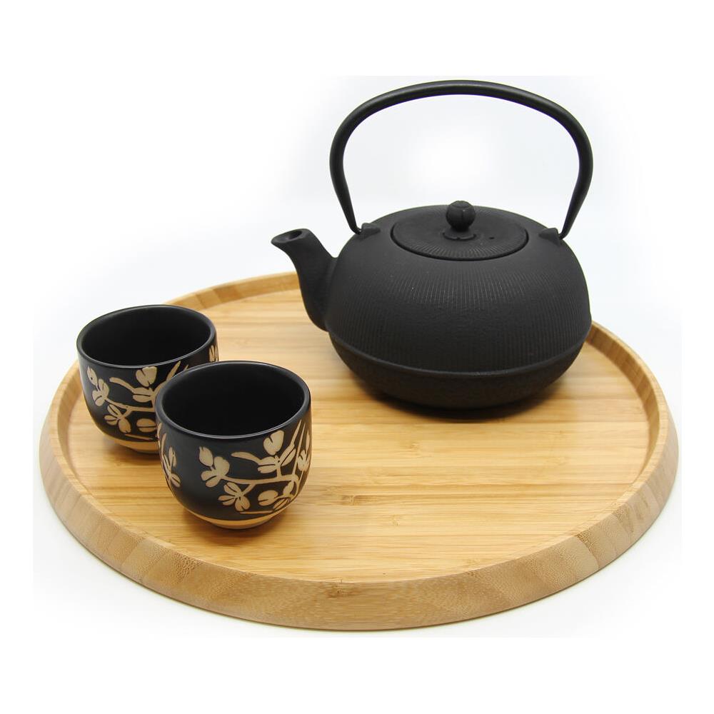 174002 vassoio Vassoio da portata classico Rotondo Legno - Foto 2