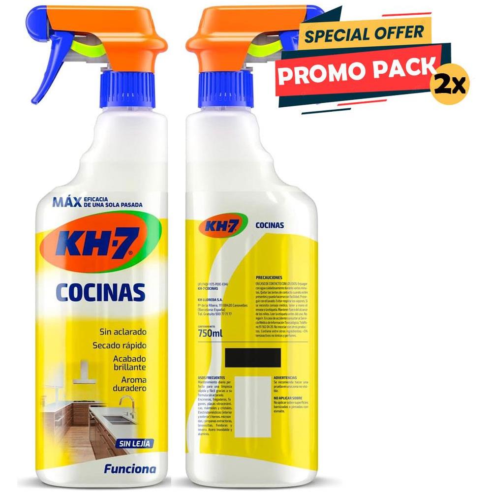 2 x 750 ml Detersivo Multiuso Sgrassante Disinfettante Spray per Cucina - Foto 2