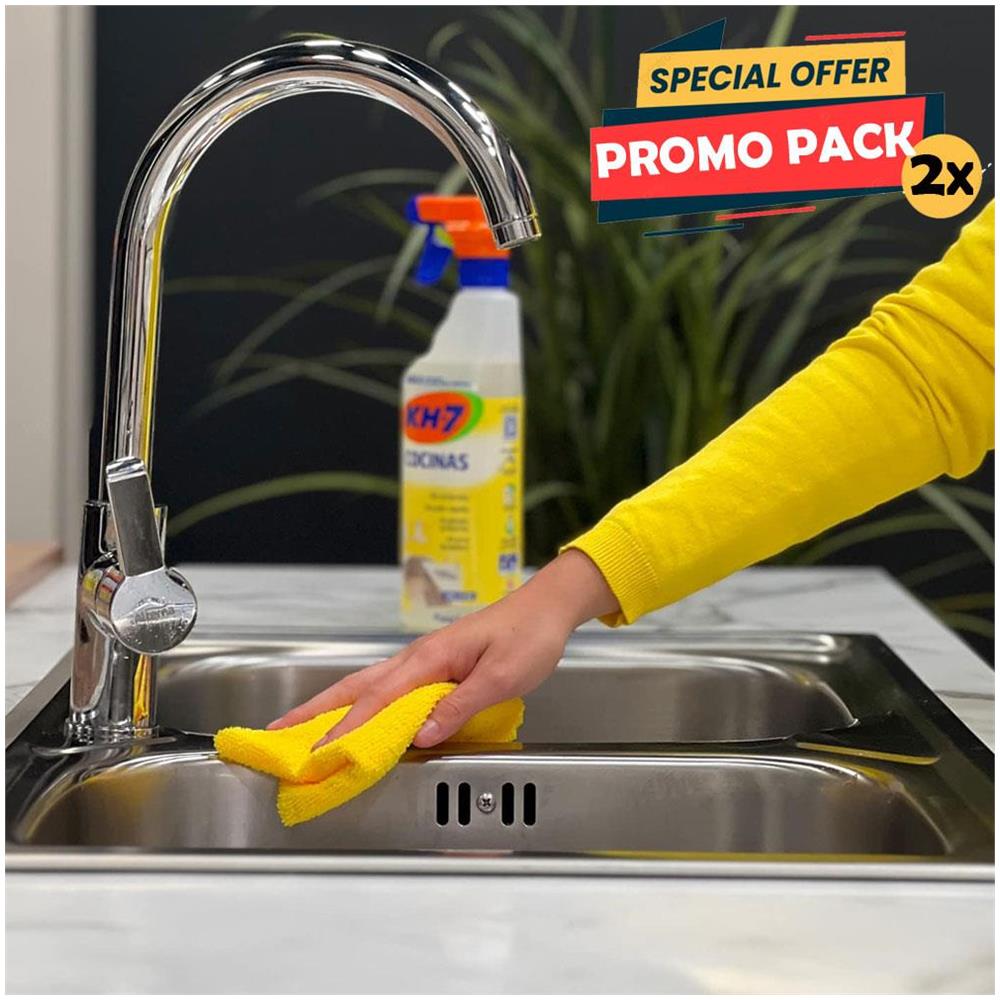 2 x 750 ml Detersivo Multiuso Sgrassante Disinfettante Spray per Cucina - Foto 3