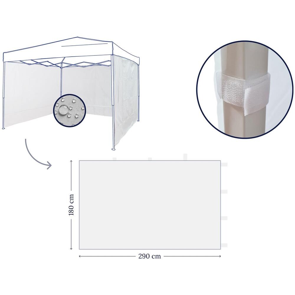 3 Pareti Laterali Per Gazebo 3X3 - Foto 2
