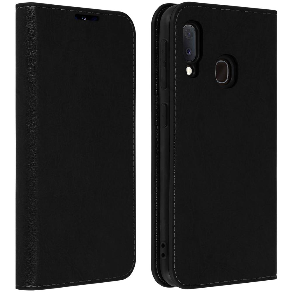 Custodia Samsung Galaxy A20epelle Portafoglio Funzione Stand - Nero - Foto 1
