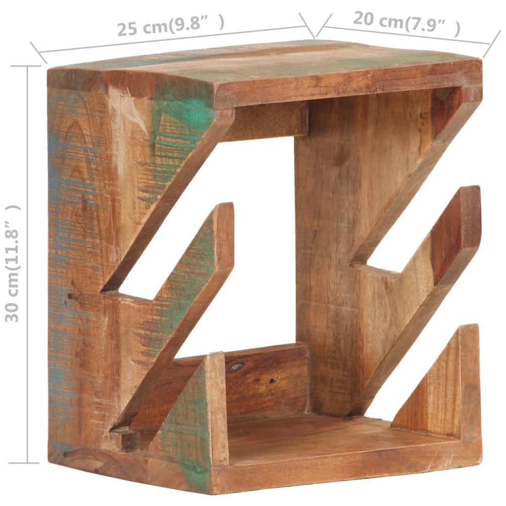 Supporto Skateboard Da Parete 25x20x30 Cm In Legno Di Recupero - Foto 8