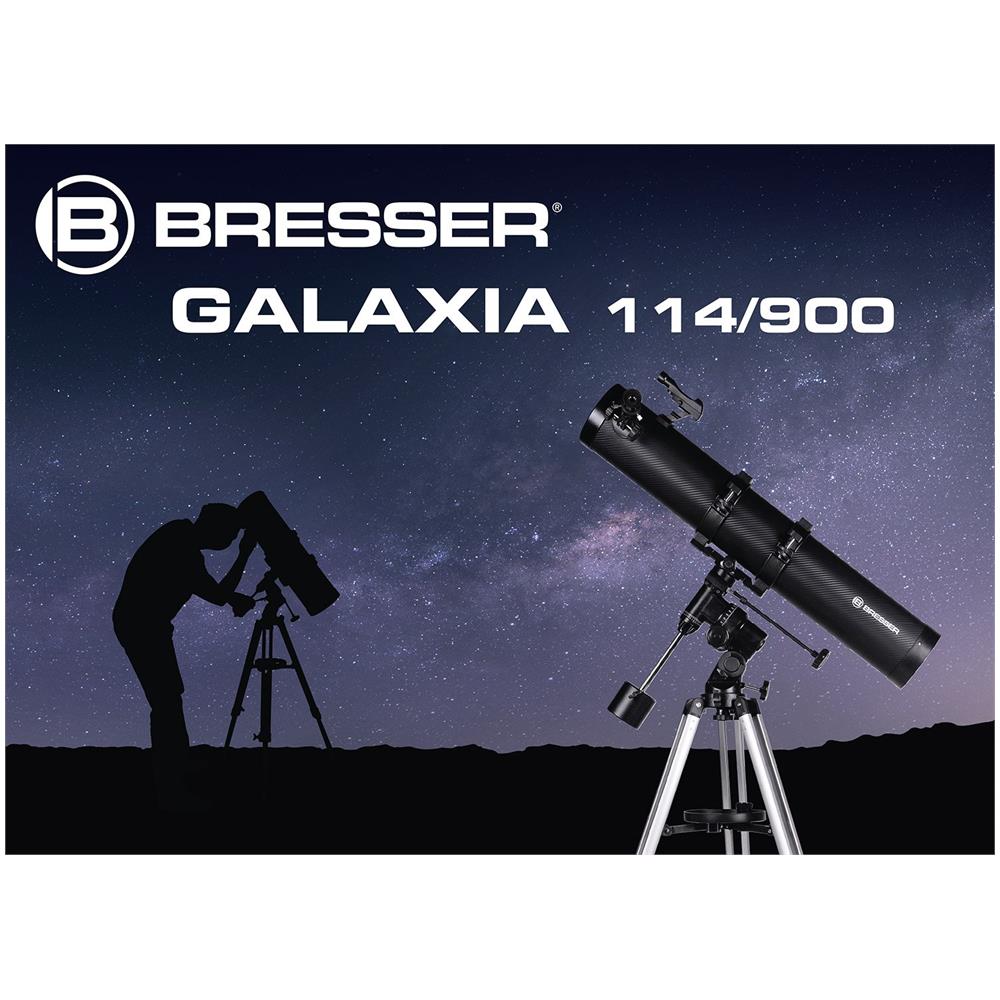Bresser 4614909 Telescopio Riflettore Galaxia 114/900 EQ-Sky con Adattatore per Smartphone - Foto 2