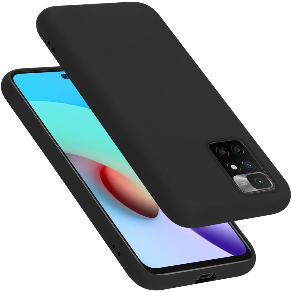 Custodia Compatibile Con Xiaomi Redmi 10 / Redmi Note 11 4g In Liquid Nero - Coperchio Protettivo In Silicone Tpu Flessibile - Foto 1