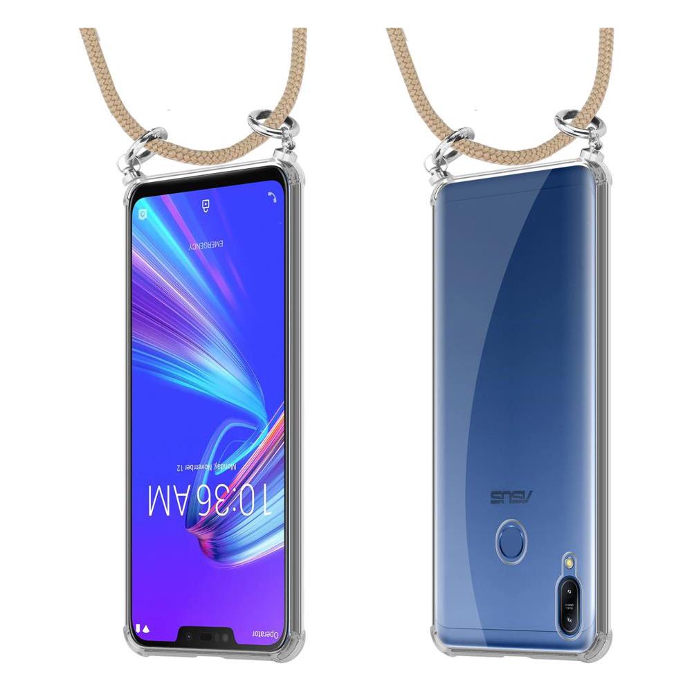 Catena Di Telefoni Cellulari Compatibile Con Asus Zenfone Max M2 In Marrone Brillante - Coperchio Protettivo In Silicone Con Anelli D'argento, Cinturino In Corda E Custodia Staccabile - Foto 8