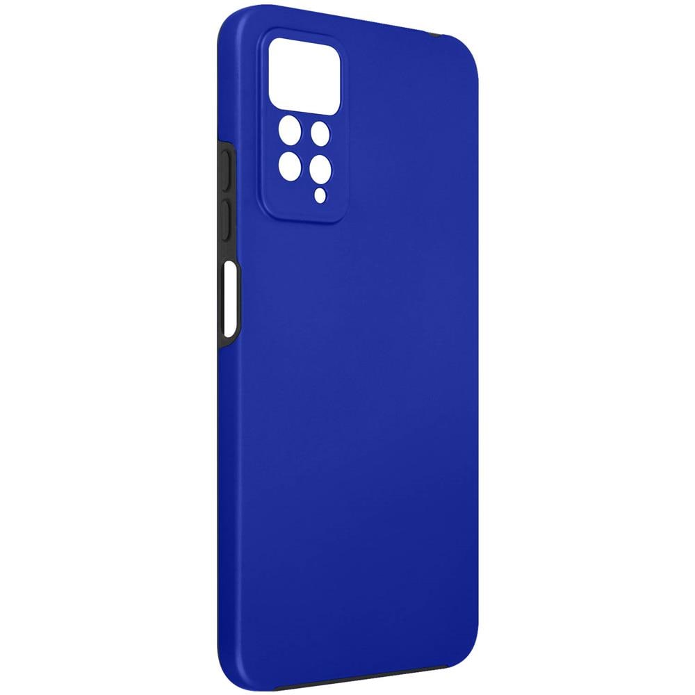 Cover Xiaomi Redmi Note 11 Pro 5g Retro Rigido E Fronte Flessibile - Blu - Foto 5