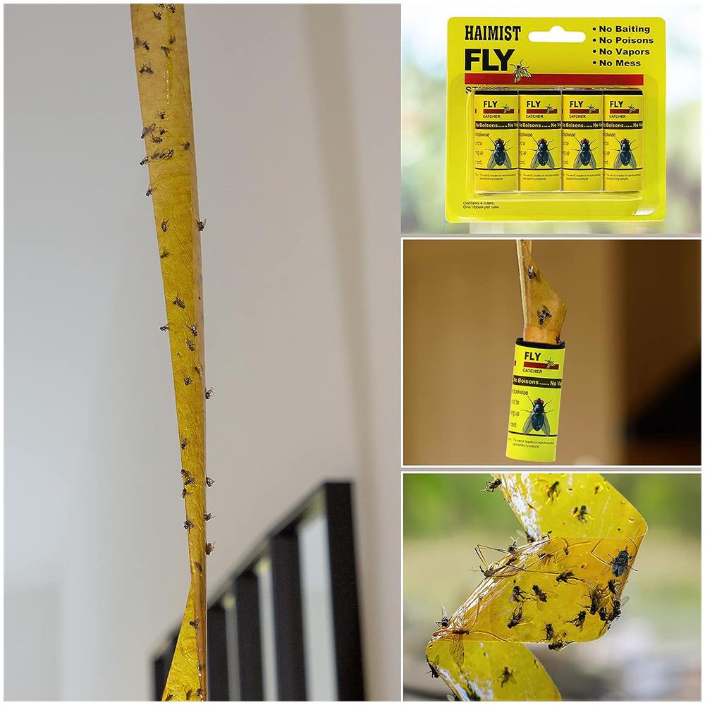 Rotolo Di Carta Per Mosche Acchiappamosche, Confezione Da 16 Pezzi - Foto 2