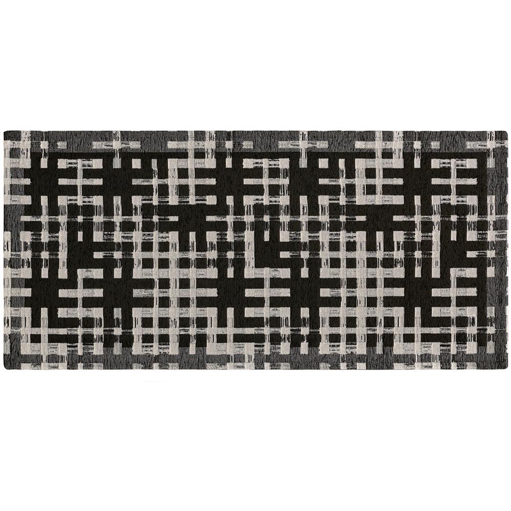 Tappeto Arredo Salotto Antiscivolo Scendiletto Camera Dis. Dama By Suardi 140x200 Nero - Foto 1