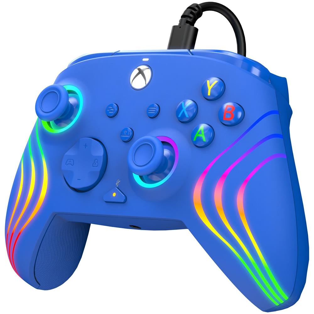Controller Cablato Afterglow Wave Blue Per Xbox Serie X |s, Xbox One E Windows 10/11 - Foto 1