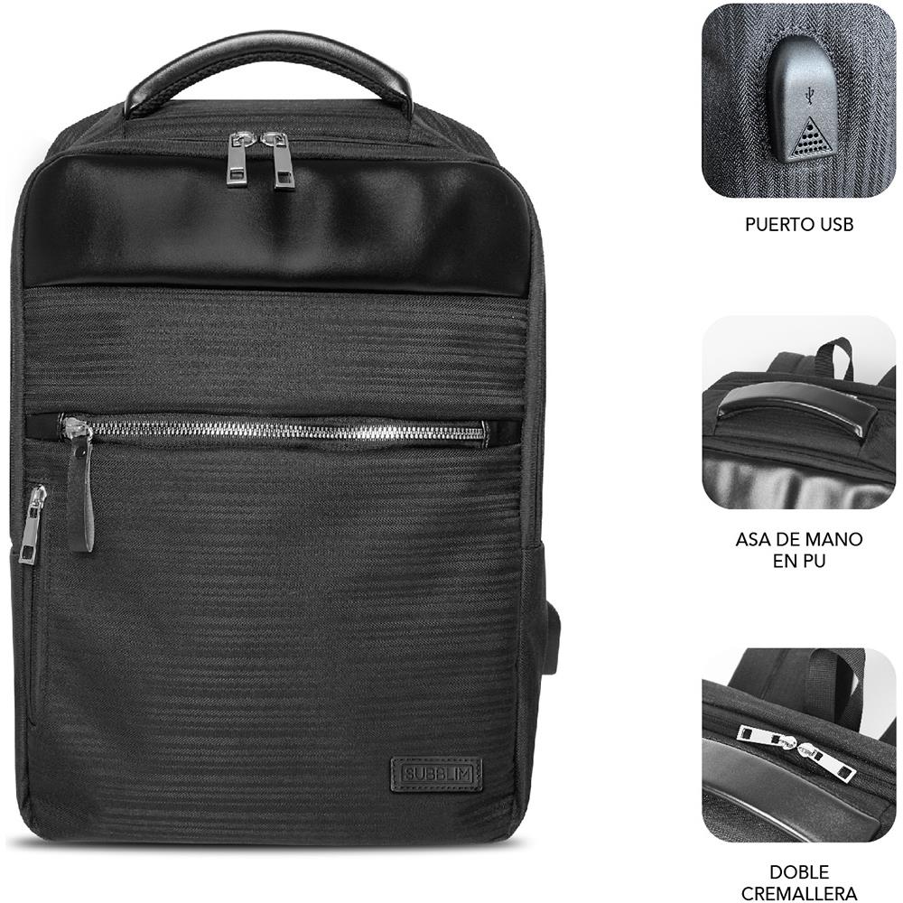 MOCHILA BUSINESS V2 AP 16'' NEGRO 40,6 cm (16") Zaino Nero - Foto 2