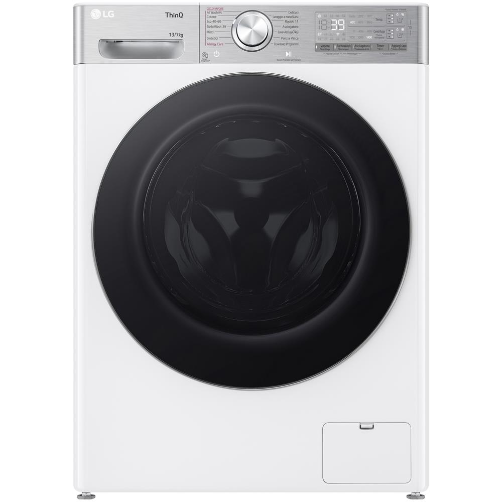 Lavasciuga D4R9513TPWC Capacita 7kg Colore Bianco Classe D Centrifuga 1400 giri, - Foto 1