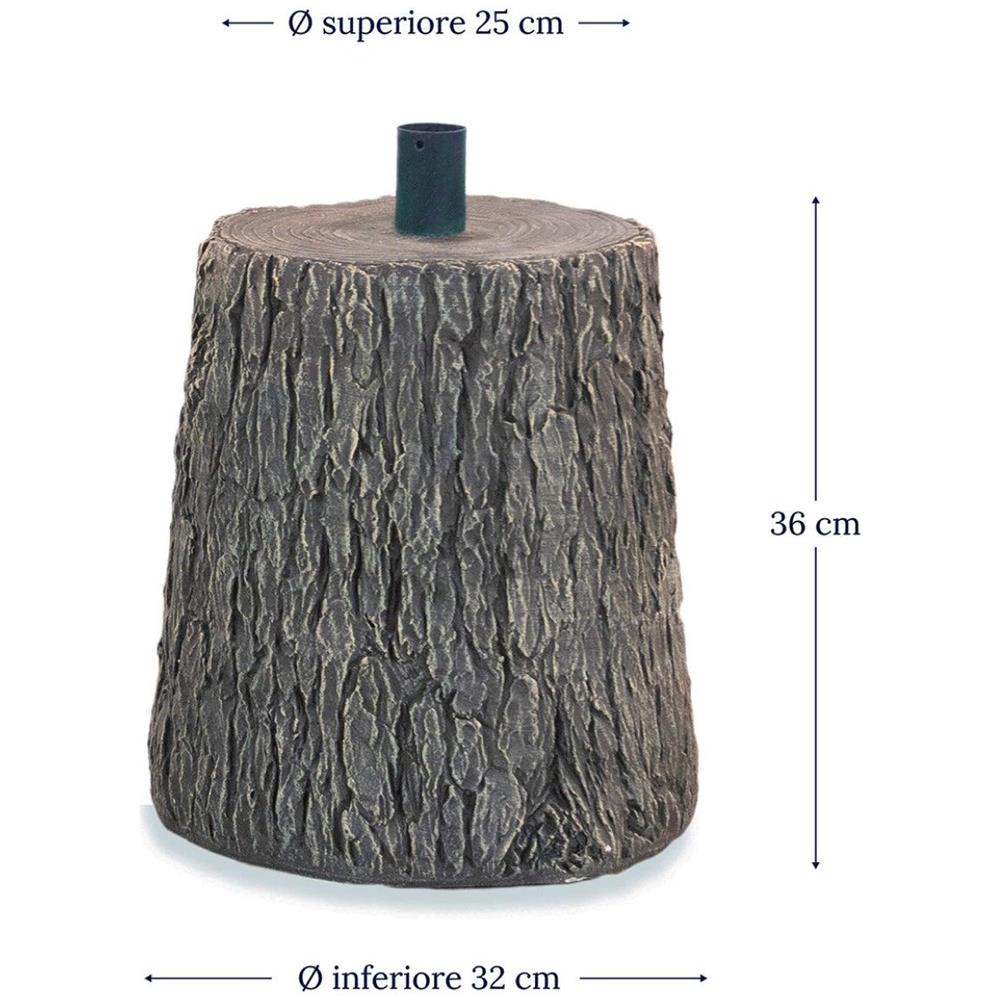 Base Tronco Nature Per Albero Di Natale Effetto Legno Real Touch - Base Rialzata, Ceppo Fino a 210 cm - Supporto Decorativo, Vaso Design Ultra Realistico - Foto 1